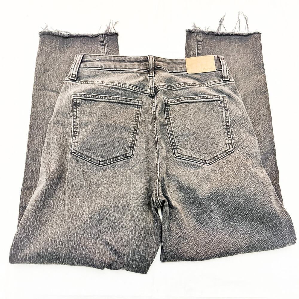 Madewell Curvy Perfect Vintage Straight Jean Charcoal Denim Jeans Size 27 - Picture 5 of 9
